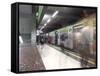 People in the Subway Station, Milan, Lombardy, Italy, Europe-Vincenzo Lombardo-Framed Stretched Canvas