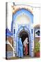 People in Traditional Clothing, Chefchaouen, Morocco, North Africa-Neil Farrin-Stretched Canvas