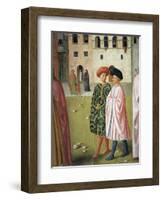 People in Traditional Florentine Dress, Detail from Raising of Tabitha-Masolino Da Panicale-Framed Giclee Print