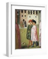 People in Traditional Florentine Dress, Detail from Raising of Tabitha-Masolino Da Panicale-Framed Giclee Print