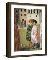 People in Traditional Florentine Dress, Detail from Raising of Tabitha-Masolino Da Panicale-Framed Giclee Print