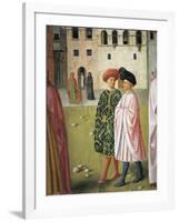 People in Traditional Florentine Dress, Detail from Raising of Tabitha-Masolino Da Panicale-Framed Giclee Print