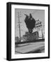 People Jumping on Trampolines-Ralph Crane-Framed Photographic Print