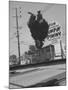 People Jumping on Trampolines-Ralph Crane-Mounted Photographic Print