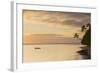 People Kayaking at Sunset, Leleuvia Island, Lomaiviti Islands, Fiji-Ian Trower-Framed Photographic Print