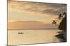 People Kayaking at Sunset, Leleuvia Island, Lomaiviti Islands, Fiji-Ian Trower-Mounted Photographic Print