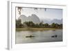 People Kayaking on the Nam Song River, Vang Vieng, Laos, Indochina, Southeast Asia, Asia-Yadid Levy-Framed Photographic Print