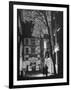 People Looking at the Exterior View of the Grand Guignol Theater-Hans Wild-Framed Photographic Print