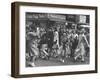 People Moving Through the Streets During Business Hours-Peter Stackpole-Framed Photographic Print