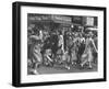 People Moving Through the Streets During Business Hours-Peter Stackpole-Framed Photographic Print