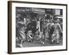 People Moving Through the Streets During Business Hours-Peter Stackpole-Framed Photographic Print