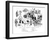 People of Edo, Japan, C1800-null-Framed Giclee Print