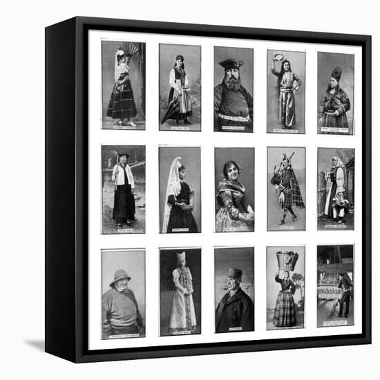 People of Europe, 1922-English School-Framed Stretched Canvas