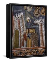 People of Jerusalem Awaiting Jesus, Byzantine Fresco-null-Framed Stretched Canvas