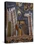 People of Jerusalem Awaiting Jesus, Byzantine Fresco-null-Stretched Canvas
