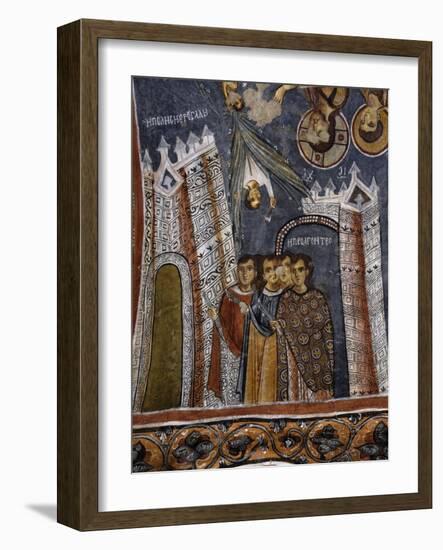 People of Jerusalem Awaiting Jesus, Byzantine Fresco-null-Framed Giclee Print