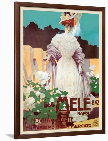 People of Status Shop at Mele-Leopoldo Metlicovitz-Framed Art Print