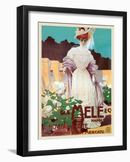 People of Status Shop at Mele-Leopoldo Metlicovitz-Framed Art Print