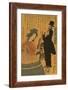 People of the Five Nations - Dutch (Gokakoku Jinbutsu Zue - Orandakoku)-Sadahide Utagawa-Framed Art Print