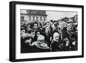 People of the Russian City of Smolensk after its Liberation by the Red Army, 1943-null-Framed Giclee Print