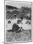 People on a Beach, C1890-1909-null-Mounted Giclee Print