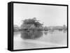 People on a Lake-null-Framed Stretched Canvas