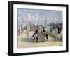 People on a Promenade-Paul Fischer-Framed Giclee Print