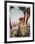 People on Holiday on the French Riviera, Enjoying the Sunshine-null-Framed Art Print