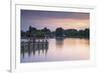 People on Pier at Sunset, Keszthely, Lake Balaton, Hungary, Europe-Ian Trower-Framed Photographic Print