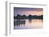 People on Pier at Sunset, Keszthely, Lake Balaton, Hungary, Europe-Ian Trower-Framed Photographic Print