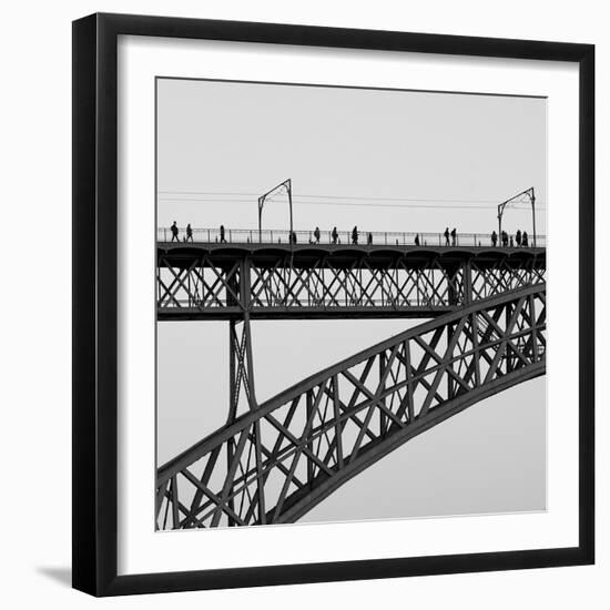 People on Porto-Moises Levy-Framed Giclee Print