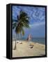 People on the Beach in the Late Afternoon, Key West, Florida, USA-Miller John-Framed Stretched Canvas