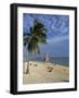 People on the Beach in the Late Afternoon, Key West, Florida, USA-Miller John-Framed Photographic Print