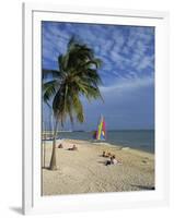 People on the Beach in the Late Afternoon, Key West, Florida, USA-Miller John-Framed Photographic Print