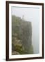 People on the cliff in morning mist, Simien Mountain, Ethiopia-Keren Su-Framed Photographic Print