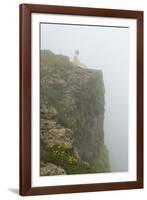 People on the cliff in morning mist, Simien Mountain, Ethiopia-Keren Su-Framed Photographic Print