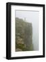 People on the cliff in morning mist, Simien Mountain, Ethiopia-Keren Su-Framed Photographic Print