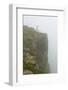 People on the cliff in morning mist, Simien Mountain, Ethiopia-Keren Su-Framed Photographic Print