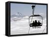 People on the Magic Mile Ski Lift at Timberline Lodge on Mount Hood, Oregon, August 16, 2006-Don Ryan-Framed Stretched Canvas