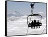 People on the Magic Mile Ski Lift at Timberline Lodge on Mount Hood, Oregon, August 16, 2006-Don Ryan-Framed Stretched Canvas