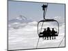 People on the Magic Mile Ski Lift at Timberline Lodge on Mount Hood, Oregon, August 16, 2006-Don Ryan-Mounted Photographic Print