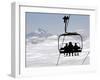 People on the Magic Mile Ski Lift at Timberline Lodge on Mount Hood-null-Framed Premium Photographic Print