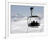 People on the Magic Mile Ski Lift at Timberline Lodge on Mount Hood-null-Framed Photographic Print