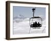 People on the Magic Mile Ski Lift at Timberline Lodge on Mount Hood-null-Framed Photographic Print