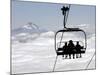People on the Magic Mile Ski Lift at Timberline Lodge on Mount Hood-null-Mounted Photographic Print