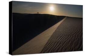 People on the Sand Dunes in Brazil's Lencois Maranhenses National Park-Alex Saberi-Stretched Canvas
