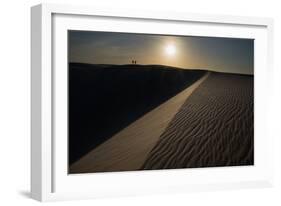 People on the Sand Dunes in Brazil's Lencois Maranhenses National Park-Alex Saberi-Framed Photographic Print