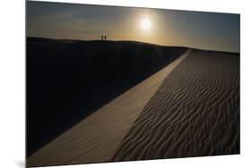 People on the Sand Dunes in Brazil's Lencois Maranhenses National Park-Alex Saberi-Mounted Photographic Print