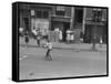 People on the Street in Harlem-null-Framed Stretched Canvas