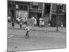People on the Street in Harlem-null-Mounted Photographic Print